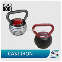 China kettlebell ajustável de ferro fundido